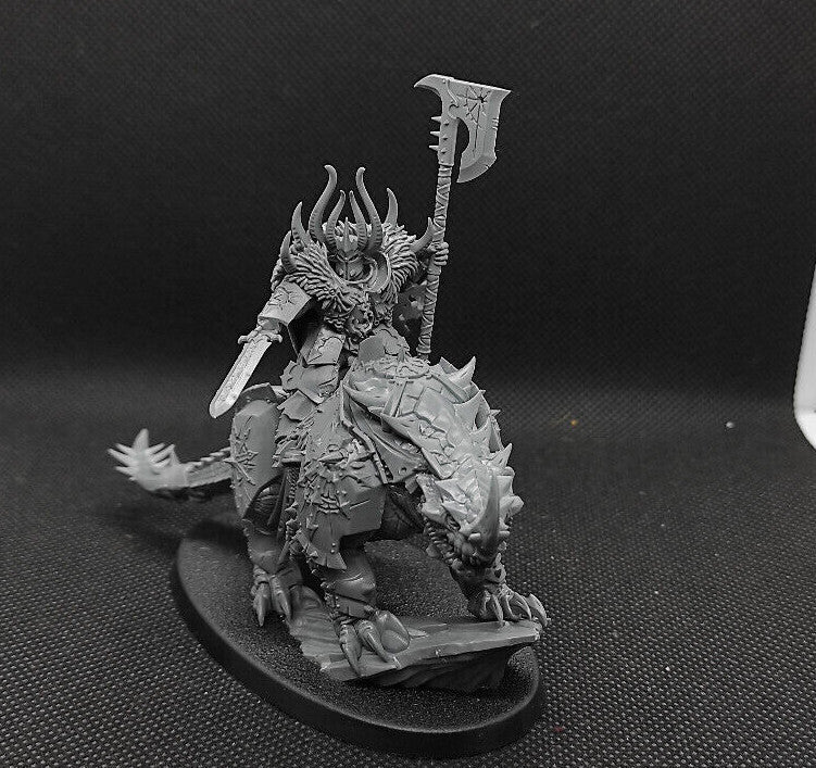 (1) Chaos Lord on Karkadrak Slaves to Darkness Warhammer Age of Sigmar Miniatures -1309-