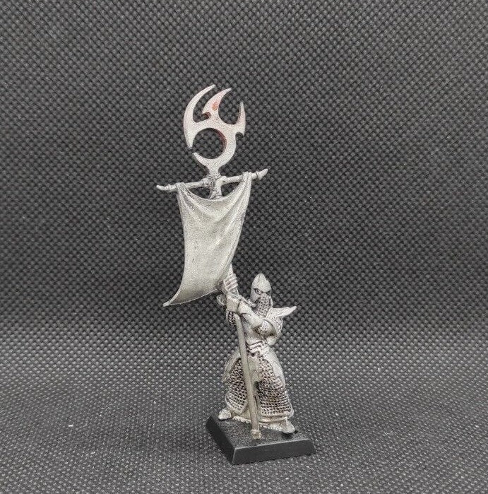 (1) Executioners Standard Bearer Metal Dark Elves Warhammer Fantasy Miniatures -1666-