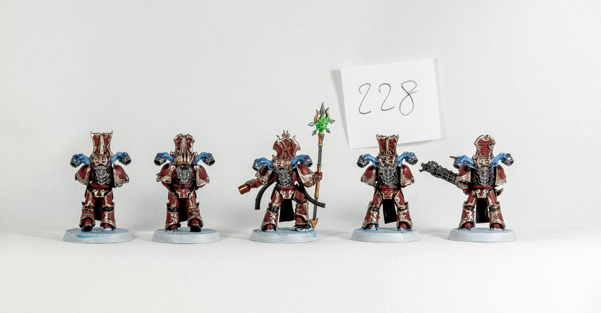 (5) Rubic Marines Thousand Sons Chaos Space Marines Warhammer 40k -1919-