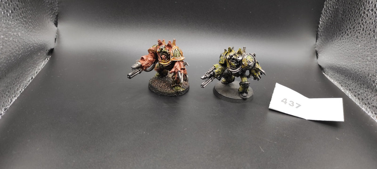 (2) Obliterators METAL Chaos Space Marines Warhammer 40k -1306-