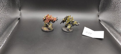 (2) Obliterators METAL Chaos Space Marines Warhammer 40k -1306-