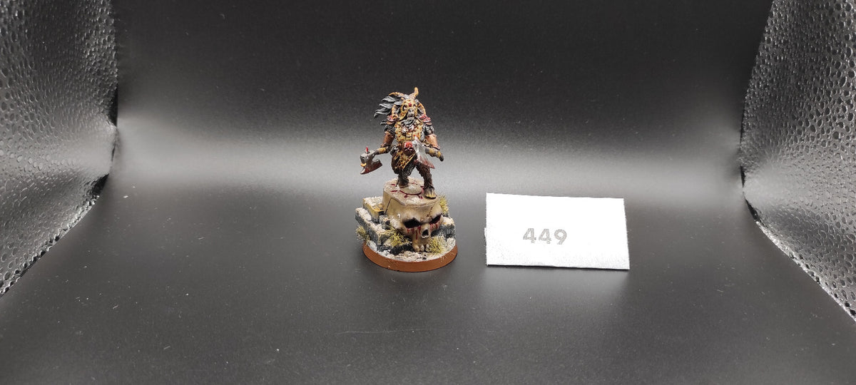 (1) Beastlord Finecast Beastmen Warhammer Fantasy Miniatures -2437-
