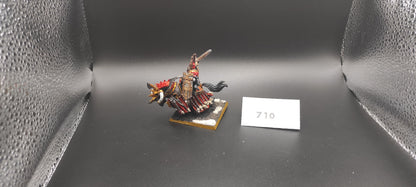 (1) Chaos Lord Khorne on Daemonic Steed METAL Warriors of Chaos Warhammer Fantasy Miniatures -2063-