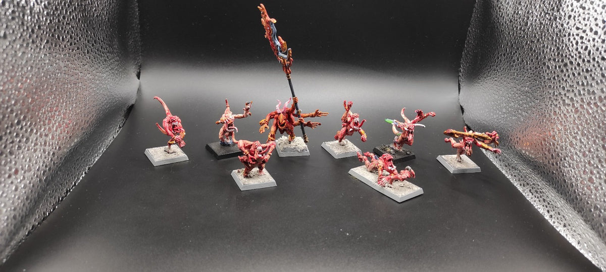 (8) Pink Horrors Daemons of Chaos Warhammer Fantasy Miniatures -2485-