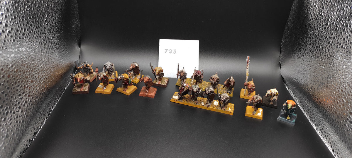 (20) Clanrats Skaven Warhammer Fantasy Miniatures -1455-