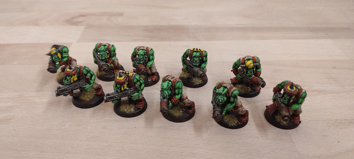 (10) Ork Boyz with Shootas (10 Random) Warhammer 40k -2510-