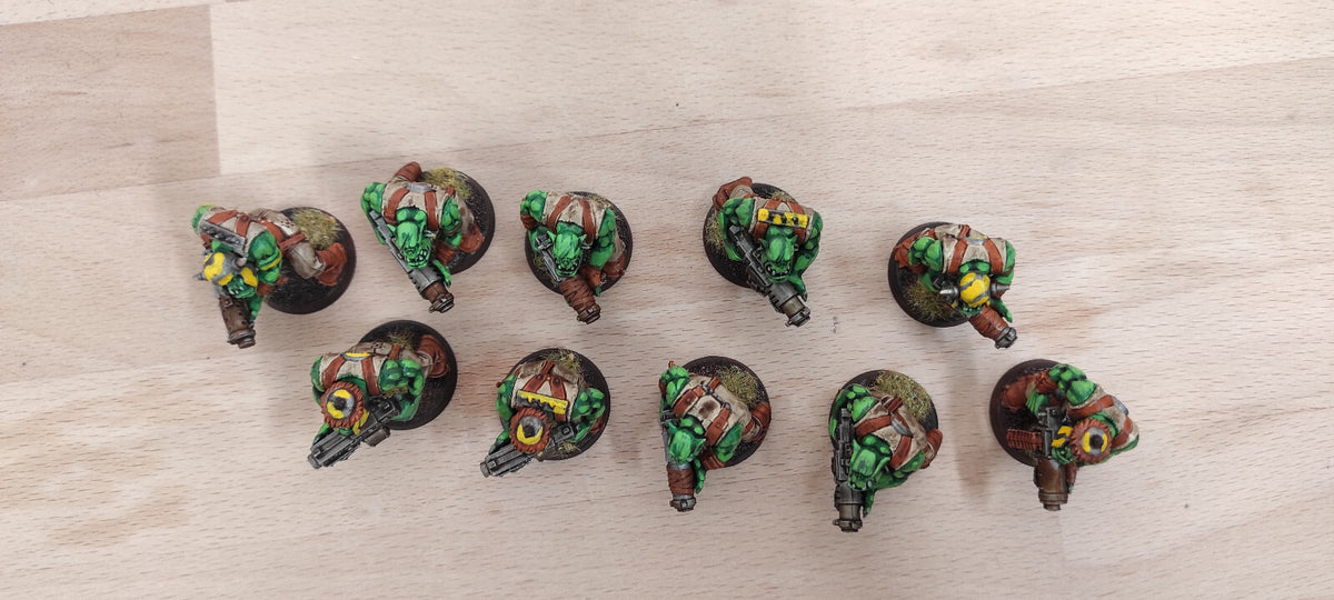 (10) Ork Boyz with Shootas (10 Random) Warhammer 40k -2509-