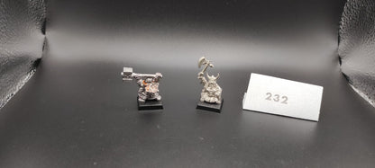 (2) Dwarf General and Queen Warhammer Fantasy Miniatures -1061-