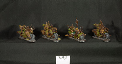 (4) Chaos Bikers Nurgle Death Guard Chaos Space Marines Warhammer 40k -1262-