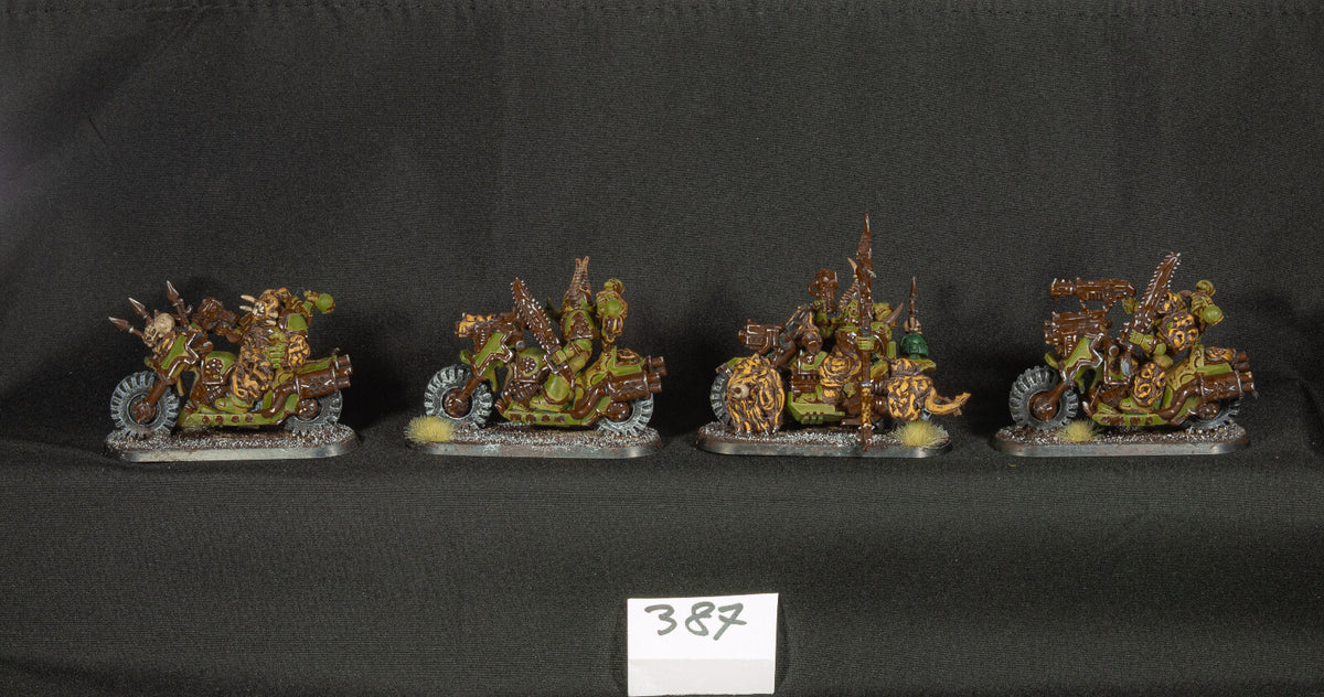 (4) Chaos Bikers Nurgle Death Guard Chaos Space Marines Warhammer 40k -1262-