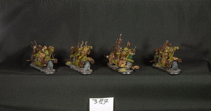 (4) Chaos Bikers Nurgle Death Guard Chaos Space Marines Warhammer 40k -1262-