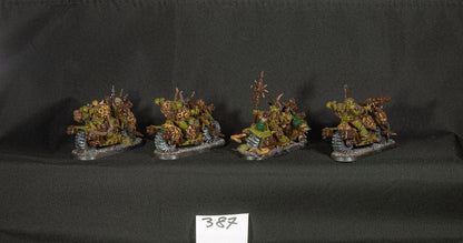 (4) Chaos Bikers Nurgle Death Guard Chaos Space Marines Warhammer 40k -1262-
