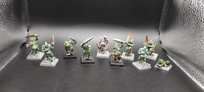 (9) Plaguebearers METAL OOP Daemons of Chaos Warhammer Fantasy Miniatures -2486-
