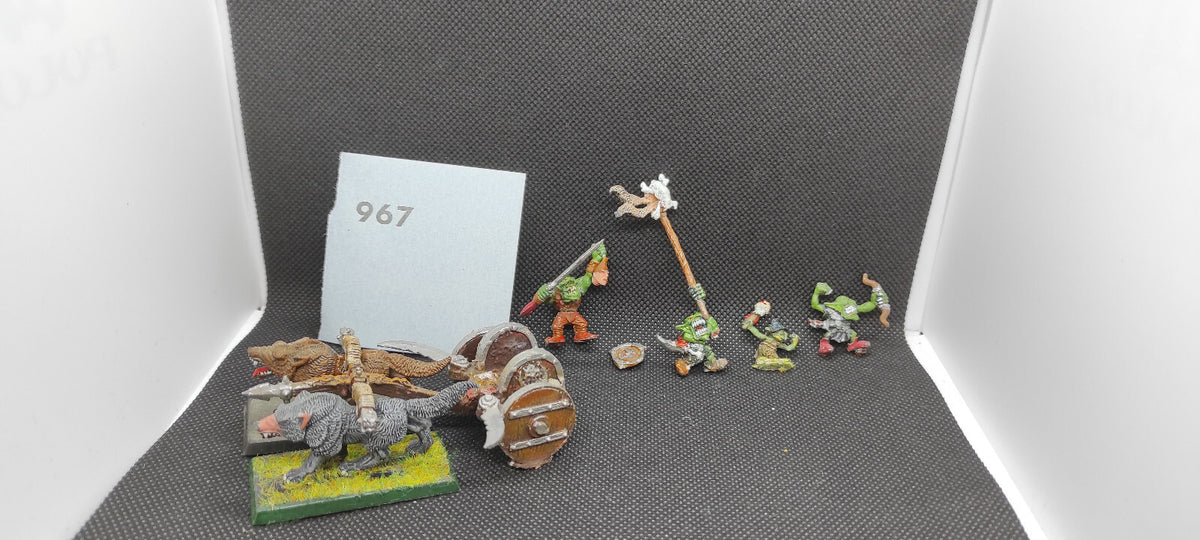 (1) Metal Goblin Chariot OOP Orcs & Goblins Warhammer Fantasy Miniatures -1563-