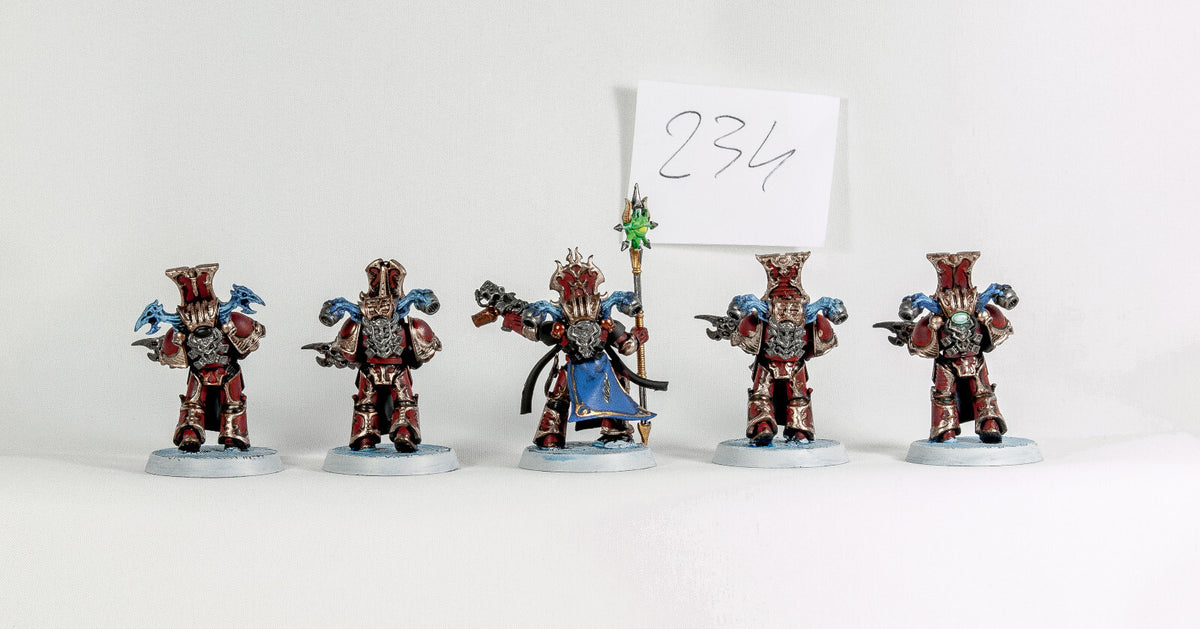 (5) Rubic Marines Thousand Sons Chaos Space Marines Warhammer 40k -1923-