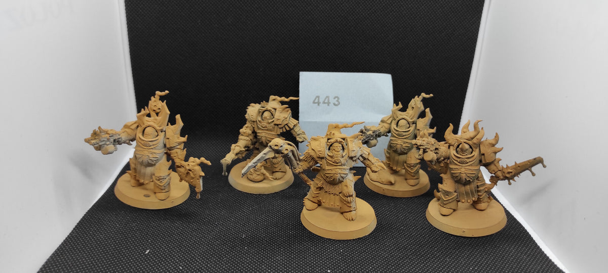 (5) Blightlord Terminators Death Guard Chaos Space Marines Warhammer 40k -2082-