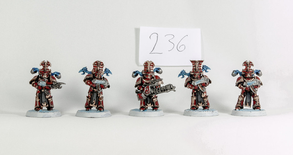 (5) Rubic Marines Thousand Sons Chaos Space Marines Warhammer 40k -1924-