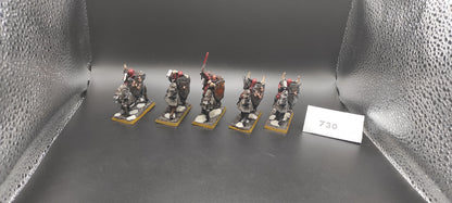 (5) Chaos Knights METAL Warriors of Chaos Warhammer Fantasy Miniatures -2067-