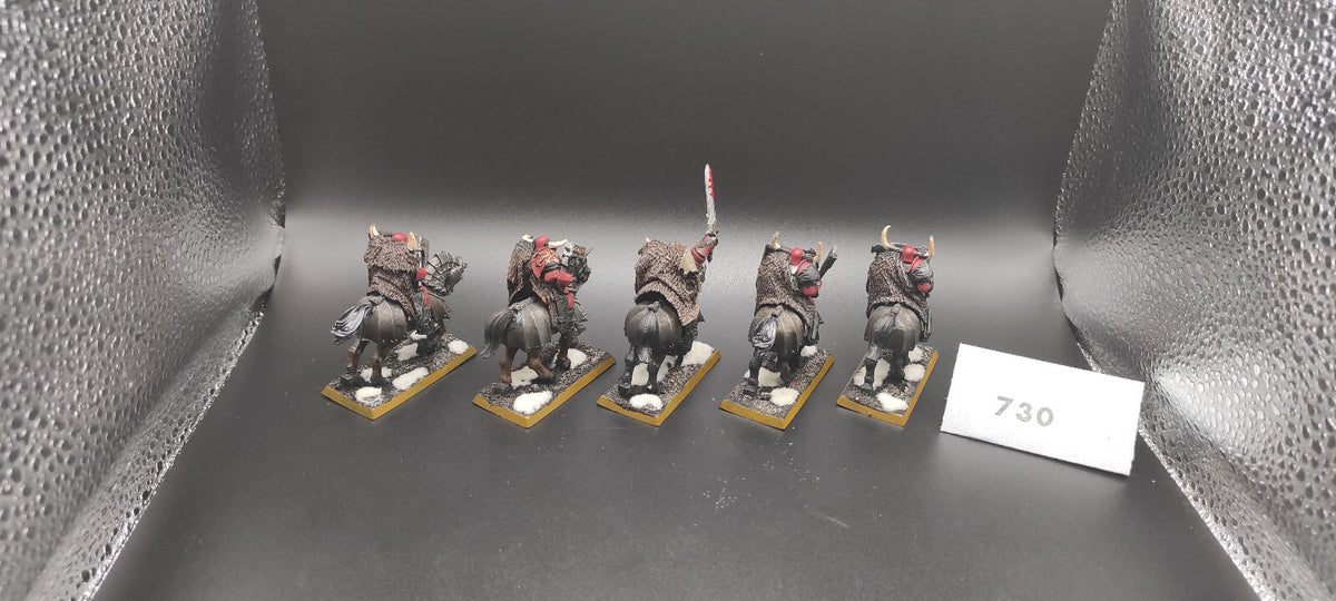(5) Chaos Knights METAL Warriors of Chaos Warhammer Fantasy Miniatures -2067-