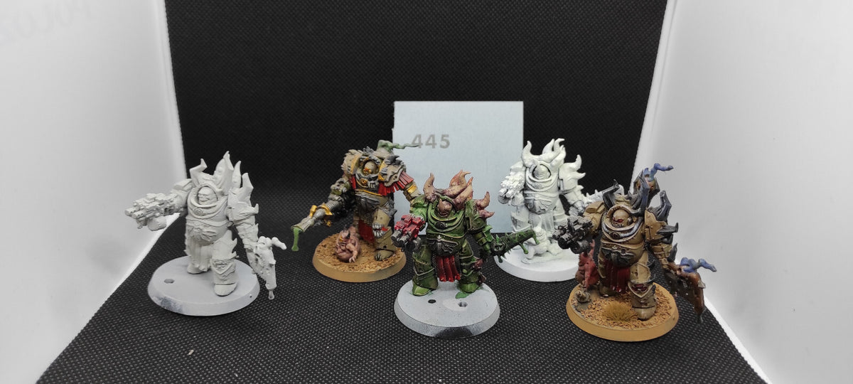 (5) Blightlord Terminators Death Guard Chaos Space Marines Warhammer 40k -2084-