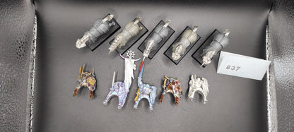(5) Chaos Knights METAL Warriors of Chaos Warhammer Fantasy Miniatures -2068-