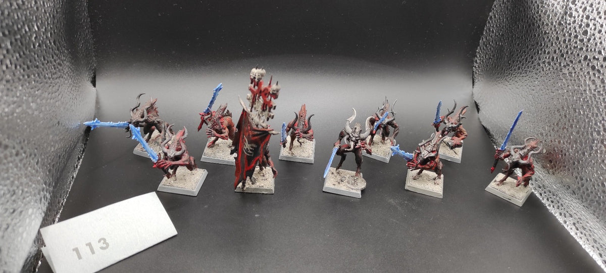 (10) Bloodletters Daemons of Chaos Warhammer Fantasy Miniatures -2488-