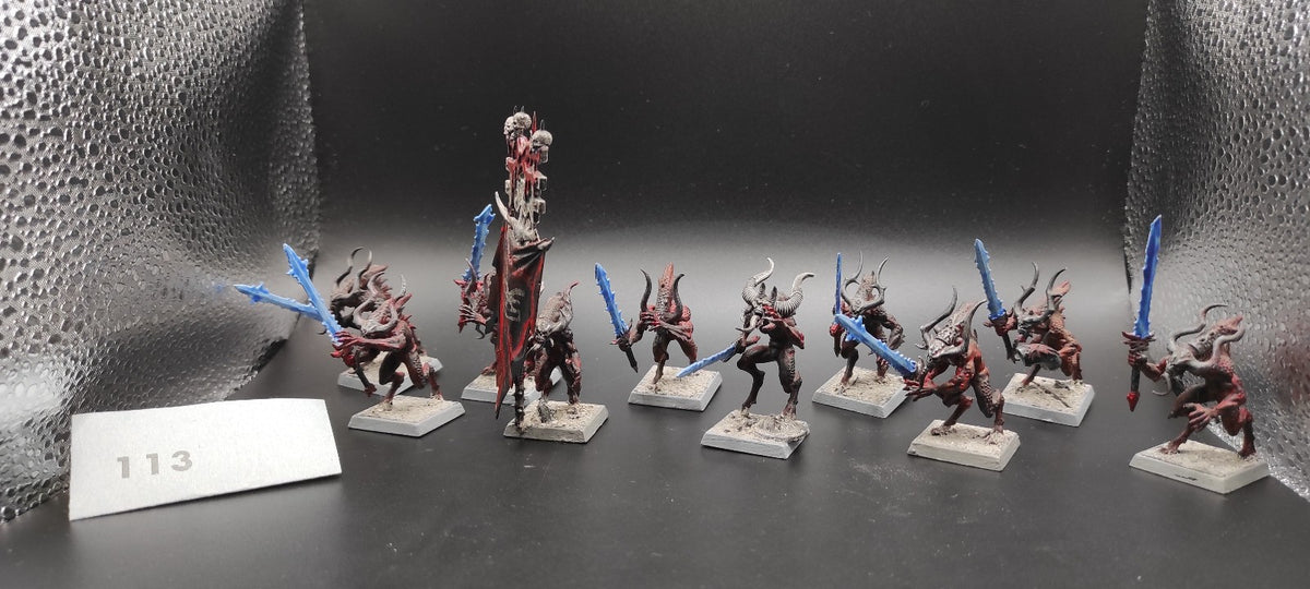(10) Bloodletters Daemons of Chaos Warhammer Fantasy Miniatures -2488-