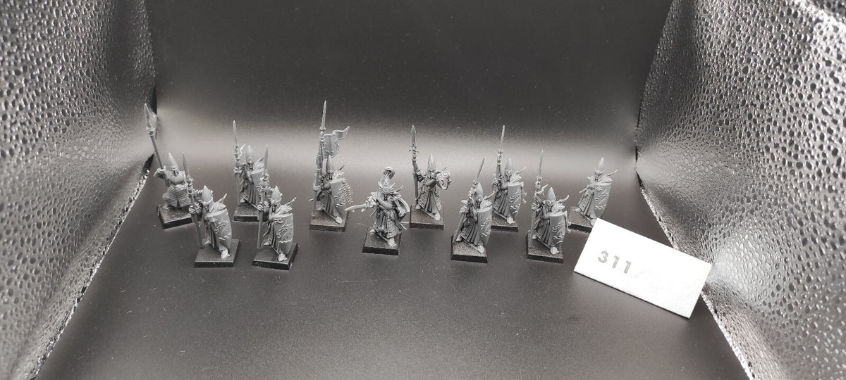 (10) Lothern Sea Guard High Elves Warhammer Fantasy Miniatures -2293-
