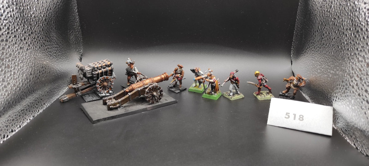 (2) Cannon + Volley Gun (METAL) Empire Warhammer Fantasy Miniatures -2032-