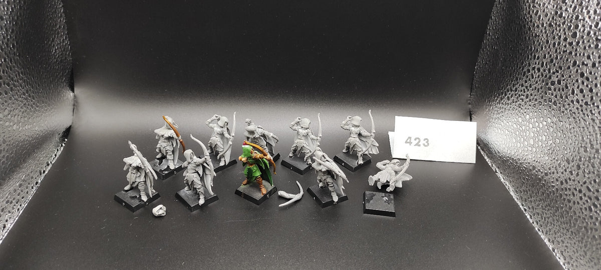(10) Glade Guards Wood Elves Warhammer Fantasy Miniatures -2388-