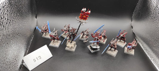 (10) Bloodletters Daemons of Chaos Warhammer Fantasy Miniatures -2489-