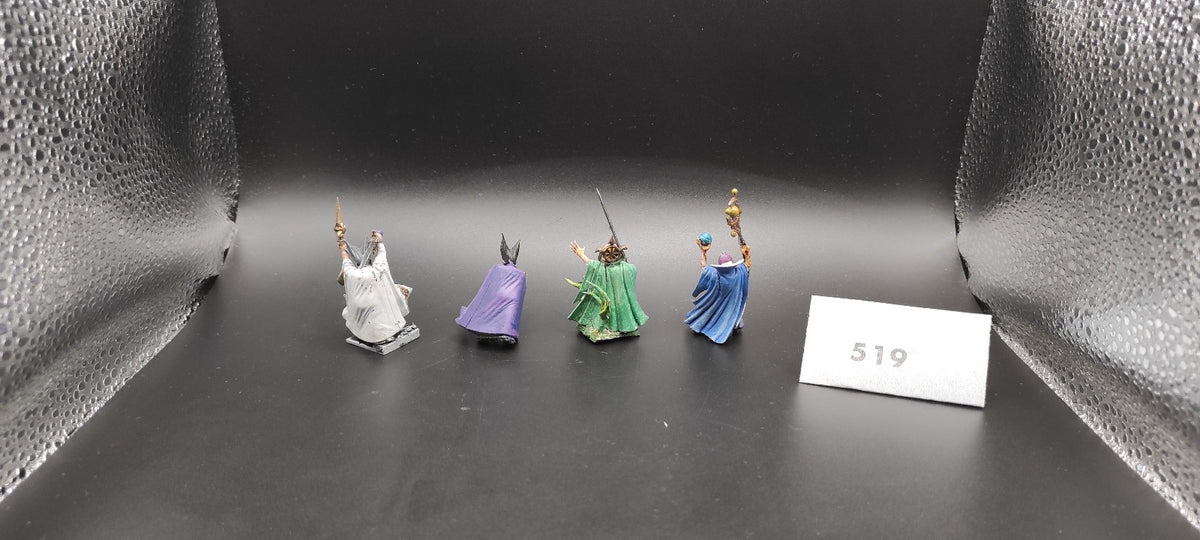 (4) Empire Wizards Warhammer Fantasy Miniatures -2033-