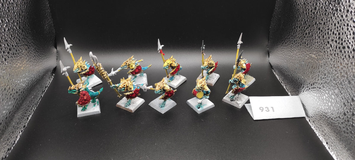(10) Temple Guards METAL Lizardmen Warhammer Fantasy Miniatures -1018-
