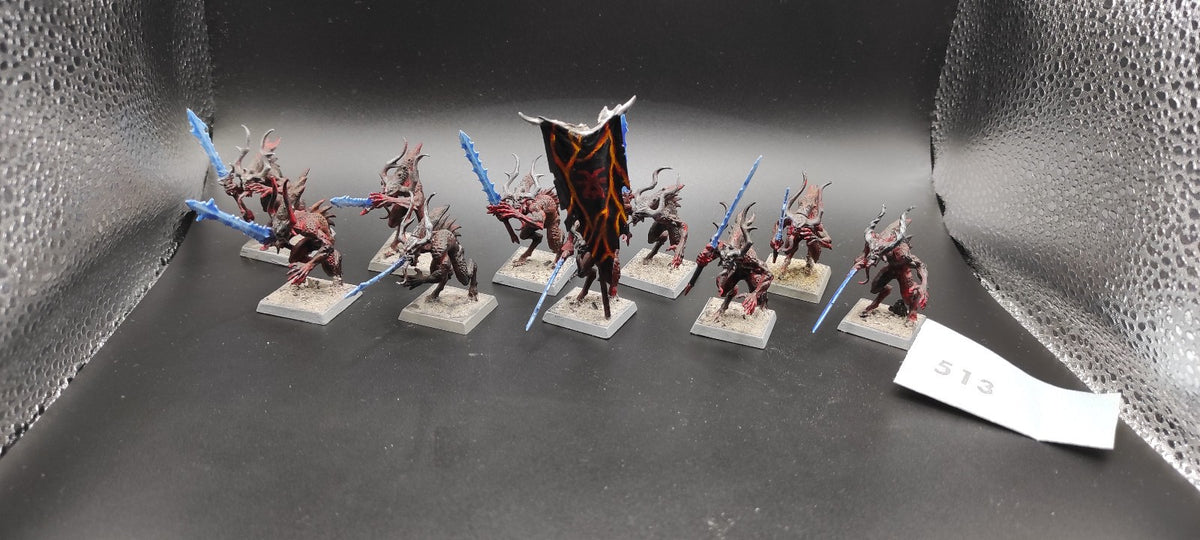 (10) Bloodletters Daemons of Chaos Warhammer Fantasy Miniatures -2490-