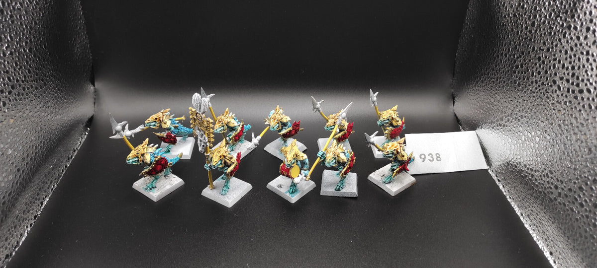 (10) Temple Guards METAL Lizardmen Warhammer Fantasy Miniatures -1019-