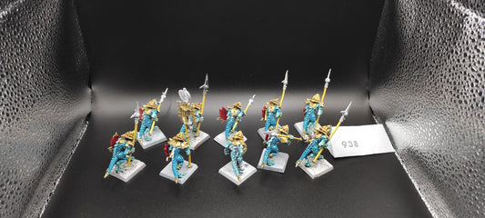 (10) Temple Guards METAL Lizardmen Warhammer Fantasy Miniatures -1019-