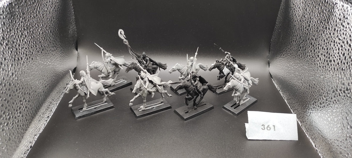 (8) Glade Riders Wood Elves Warhammer Fantasy Miniatures -2389-