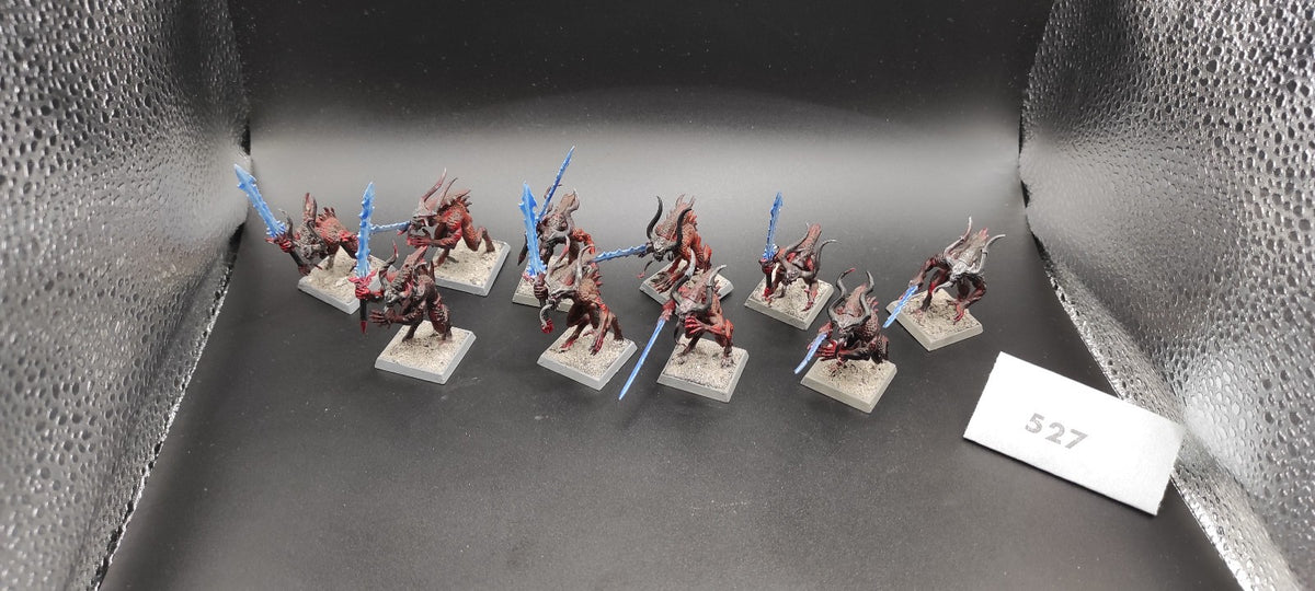 (10) Bloodletters Daemons of Chaos Warhammer Fantasy Miniatures -2491-