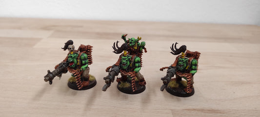 (3) Ork Boyz with Big Shoota Warhammer 40k -1844-