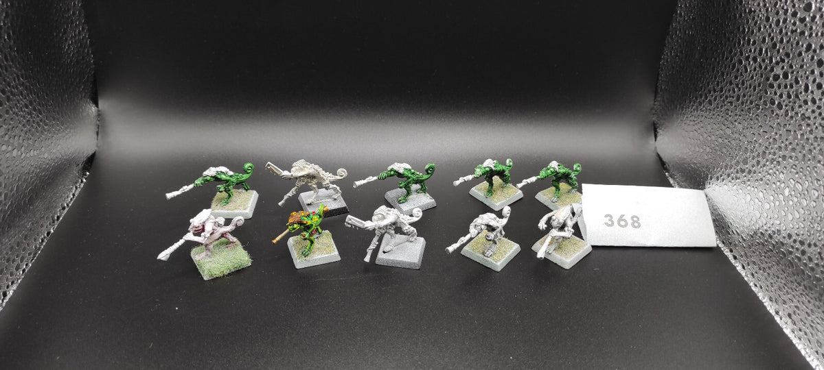 (10) Chameleon Skinks METAL Lizardmen Warhammer Fantasy Miniatures -1021-