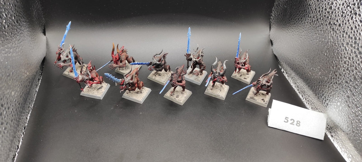 (10) Bloodletters Daemons of Chaos Warhammer Fantasy Miniatures -2492-