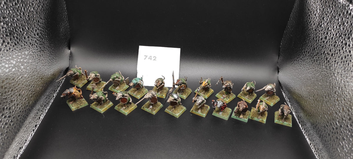 (20) Clanrats Skaven Warhammer Fantasy Miniatures -1460-