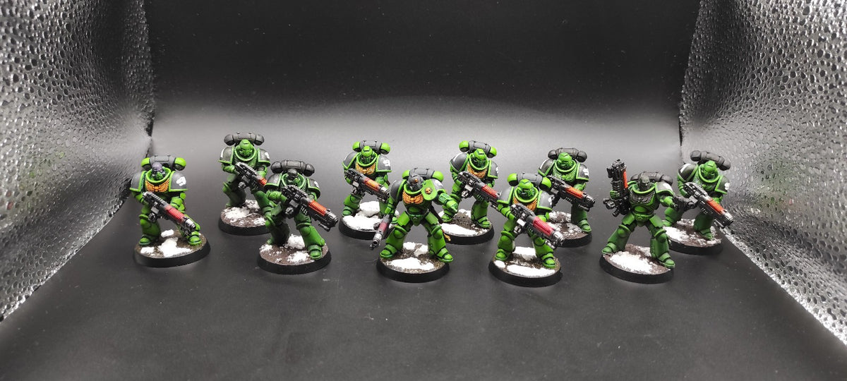 (10) Hellblaster Squad Salamanders Space Marines Warhammer 40k -2020-