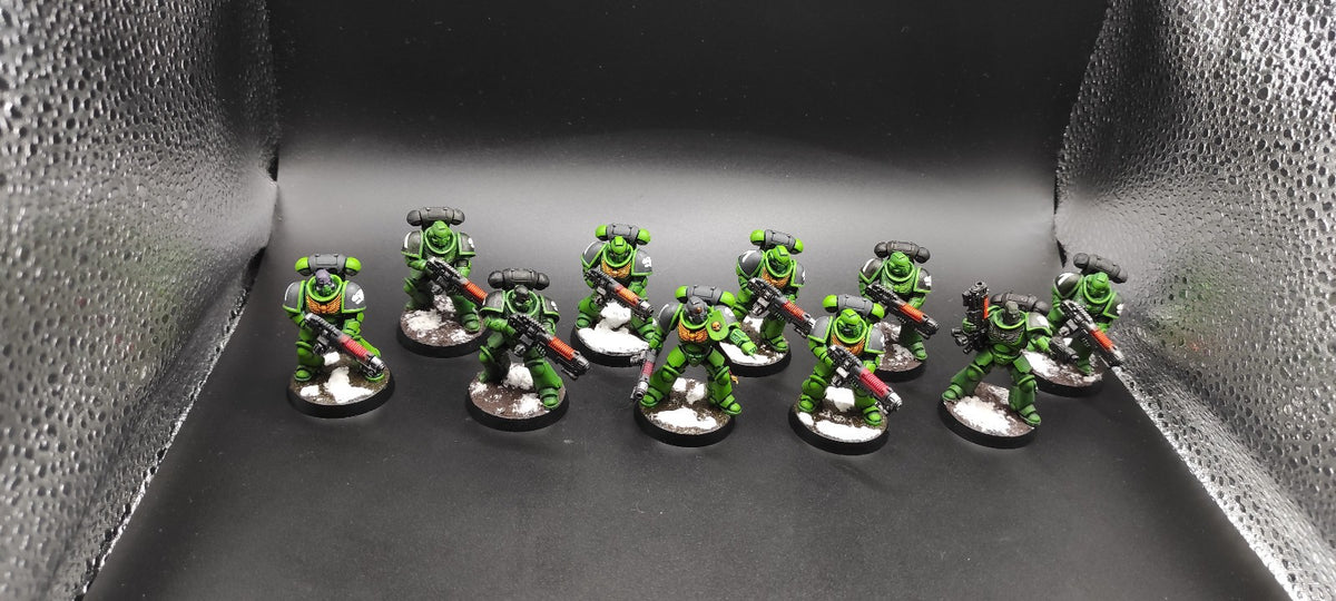 (10) Hellblaster Squad Salamanders Space Marines Warhammer 40k -2020-