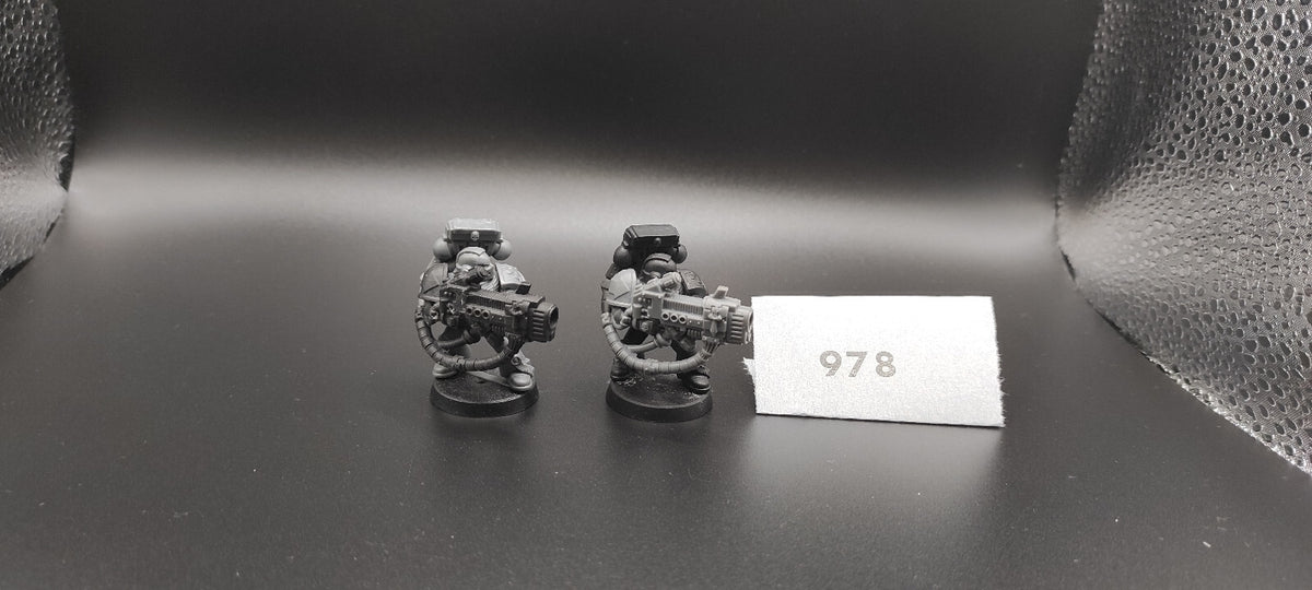 (2) Devastator Heavy Plasma Dark Angels Space Marines Warhammer 40k -1973-