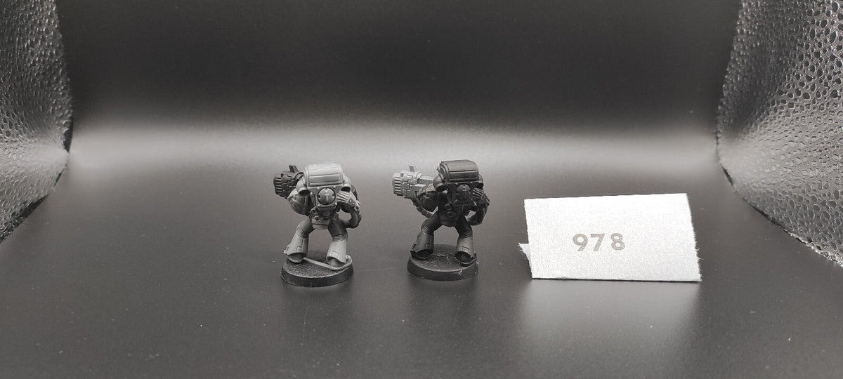 (2) Devastator Heavy Plasma Dark Angels Space Marines Warhammer 40k -1973-