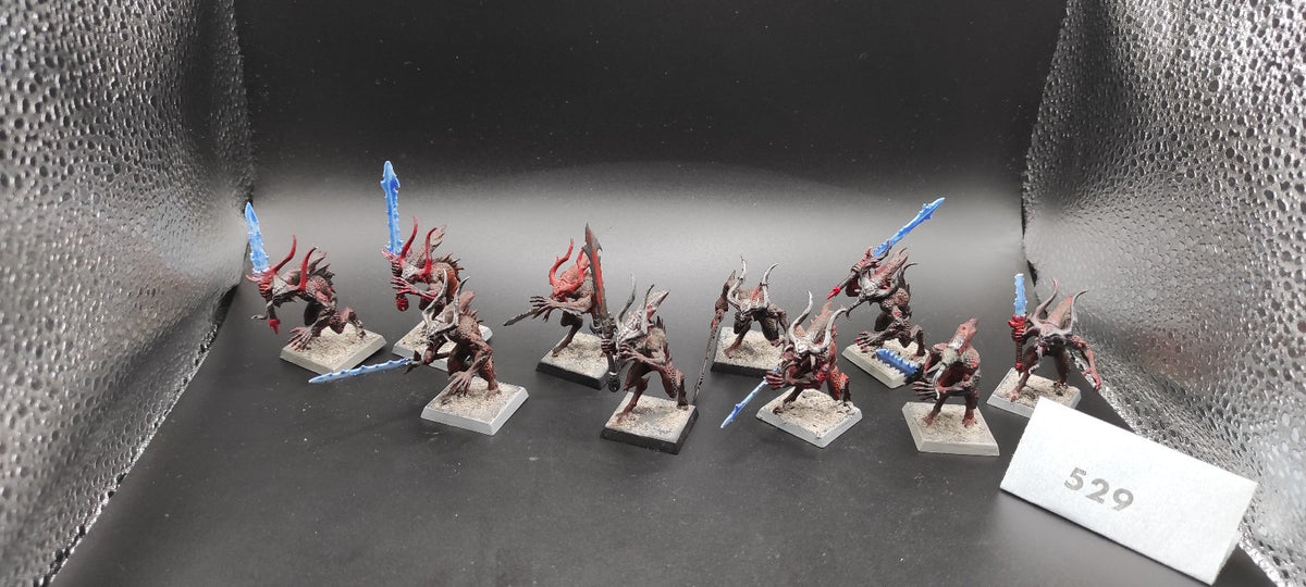 (10) Bloodletters Daemons of Chaos Warhammer Fantasy Miniatures -2493-