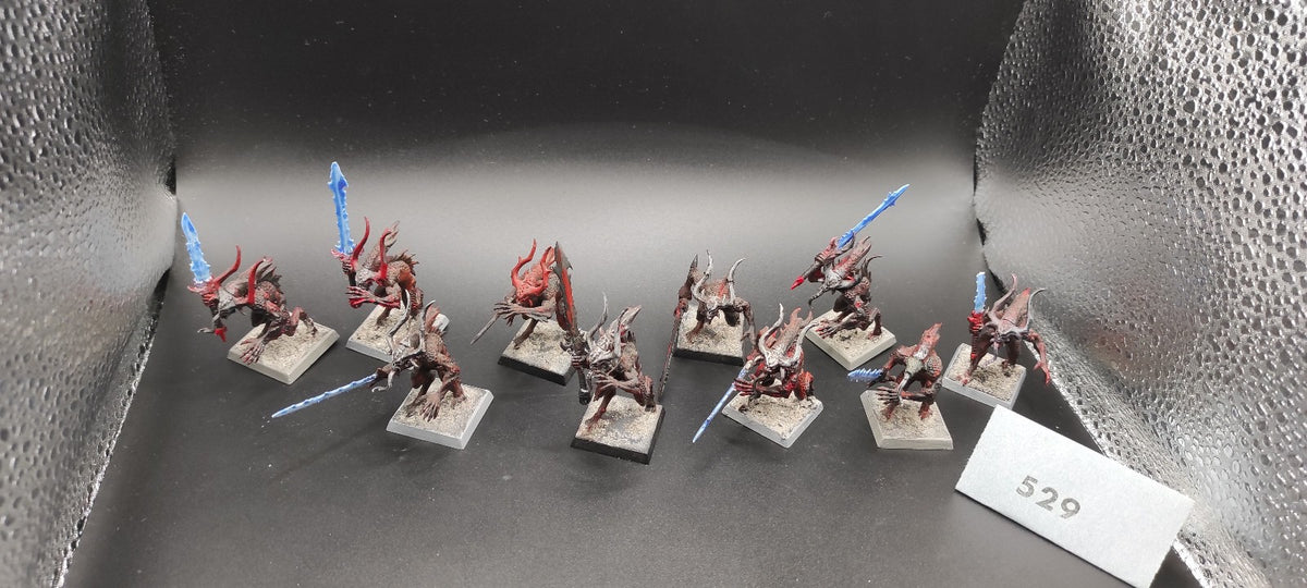 (10) Bloodletters Daemons of Chaos Warhammer Fantasy Miniatures -2493-