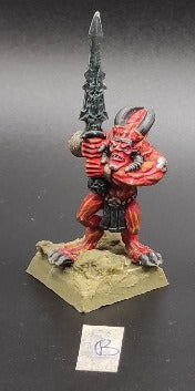 (1) Bloodletter METAL Daemons of Chaos Warhammer Fantasy Miniatures -2074-