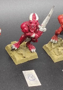 (1) Bloodletter METAL Daemons of Chaos Warhammer Fantasy Miniatures -2075-